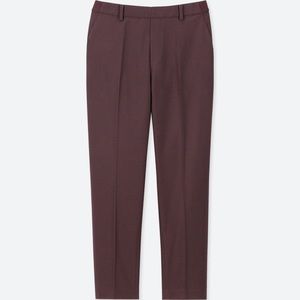 Maroon Uniqlo Ezy Ankle Length Pants